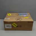 Somdot White Nightstand with Charging Station and LED Light for Bedroom, Tall 5 Drawers Dresser with Fabric Bins for Bedside Kids Dorm Room Closet Laundry Entryway, White Leather