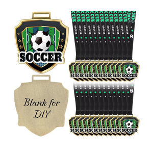 12/24/36 Pcs 2.56" March Award Medals Bulk with Neck Ribbon Sport Winner Medal Trophy for Team Tournaments Prize Gift Participation Competition Madness Party Favor