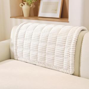 OstepDecor Washable Couch Cover for Dogs, Thick Pet Friendly Sofa Covers, Soft Couch Protector, Paw Cart Sofa Slipcovers, Cushion Protector for Leather, Sectional, Loveseat (35.4" x 35.4", White)