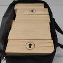 SPORT BEATS Outdoor Games Large Tower Game 54 Blocks Stacking Game Includes Carry Bag (Natural)