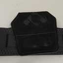 COFOF Weight Lifting Wrist Strap, Double Layer Leather Wrist Strap for Deadlift and Powerlifting, Adjustable Neoprene Padded Gym Workout Lifting Hooks (Pair) (Midnight Black)