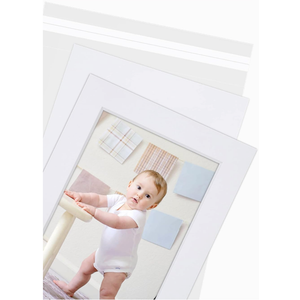 Art, 11x14 Double Mats for 8x10 - for Photos, Pictures, Frames - Acid-Free, 5 Pack, White Over White