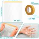 110'' x 84'' Window Insulation Kit, Window Insulation for Winter, POF Window Sealer for Winter, Insulates Indoor Windows Keep Warm for Weatherproofing Window Film for Winter Window Covering-1PCS