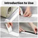 Double Sided Carpet Tape to Fasten Area Rug Edges 2 Inch x 45 Yards, Removable Residue-Free Rug Tape, Heavy-Duty Non Slip Rug Gripper for Living Room, Bathroom, Office to Hardwood, Ripped by Hand