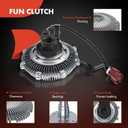 A-Premium Engine Cooling Fan Clutch Compatible with Ford F-150 Expedition & Lincoln Mark LT Navigator 2007 2008 V8 4.6L 5.4L