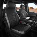 Seat Covers for Ford F150 2015-2026 SuperCrew & Ford F250 F350 F450 Super Duty 2017-2026 Crew Cab, Faux Leather Waterproof Pickup Truck Seat Covers (5 Seats) Interior Accessories