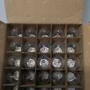 Vruxuri 25 Pack C9 LED Christmas Light Bulbs, C9 Replacement Bulbs Shatterproof Dimmable for Christmas String Lights, C9/E17 Base Sockets, Warm White