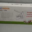 Button Maker Machine 58mm - (3rd Gen) Installation-Free 58mm(2.25in) DIY Pin Badge Button Maker Press Machine Badge Punch Press with Free 100pcs Button Parts&Pictures&Circle Cutter&Magic Book