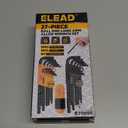 ELEAD Allen Wrench Hex Key Set: Premium 27pcs Durable Hex Key Set with Grip Handle, Long and Short Arm with Ball End, Metric & SAE Size Allen Key Set, Organized Storage