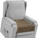 TANYOO Recliner Cushion for Elderly - Patented Dual Seat Cushion for Sagging Recliner Replacement Booster Cushion for Easy Get Up from Chair, Sofa & Couch, Relieves Long-Sitting Pain 20x20x5 Brown