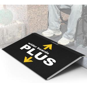 19"L x 32"W Threshold Ramp for Doorways, Wider Boards, Portable,Anti-Slip Ramps for Wheelchairs for Home,700 LBS Load Capacity,Aluminum Door Ramp and Curb Ramp for Scooters,Power Chairs,Walkers