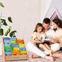 Montessori Bookshelf,Toddler Bookshelf for Kids,Organize Your Little One's Reading Adventure with Our Bookshelf - Perfect for Kids!(Wood)