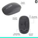 Logitech M196 Bluetooth Wireless Mouse, Compact and Portable Mouse for Laptops, Tablets and More, 12-Month Battery, Smooth Tracking, Compatible with PC and Mac, Windows and macOS - Graphite