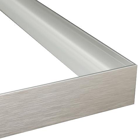 Akfado Metal Floating Frame for 24x36 Canvas Paintings, DIY Canvas Floater Frame for Portrait Landscape Oil Paintings, Canvas Frame for Art Show Gallery Wall Home Office Living Room Decor (Silver)