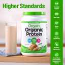 Orgain Organic Vegan Protein Powder, Peanut Butter - 21g Plant Protein, 7g Prebiotic Fiber, Low Net Carb, No Dairy Ingredients, No Added Sugar, For Shakes & Smoothies, 2.03 lb (Packaging May Vary)