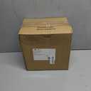 Aya's 100ct Square Plastic Disposable Plates, White - 9.5-Inch 50 Dinner and 6.5-Inch 50 Salad Plates for Party - Heavy-Duty Hard Plastic Design for Wedding, Event, Christmas, and Thanksgiving