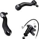 Pitman Arm + Idler Arm + Steering Idler Arm Bracket 3pc K6335 K6447 K6722 for Chevrolet GMC C1500/C1500 Suburban/C2500 Suburban/K1500/K1500 Suburban 1993-1999, C2500/C3500/K2500/K3500 1993-2000