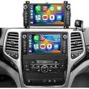 5GWiFi Upgrade Car Radio for Jeep Grand Cherokee 20112013, Dodge Durango 20112013, 7inch Touch Screen Stereo Headunit Wireless Carplay Android Auto GPS Navigation FM Camera Bluetooth RDS Mirror Link