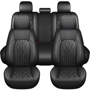 Huidasource Car Seat Covers Full Set, Leather Vehicle Cushion Covers, Universal Fit for Most Car SUV Pickup Truck, Fit for Acura Honda City Nissan Altima Mazda Hyundai Audi A3 A4(Full Set/Black) Huidasource Car Seat Covers Full Set, Leather Vehicle Cushion Covers, Universal Fit for Most Car SUV Pickup Truck, Fit for Acura Honda City Nissan Altima Mazda Hyundai Audi A3 A4(Full Set/Black)