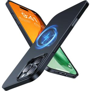 TORRAS Magnetic Slim Fit for iPhone 16 Pro Case, 6.3 inch, Ultra-Thin Case Compatible with MagSafe, Lightweight Matte Anti-Scratch Hard PC Cover Phone Case for iPhone 16 Pro OriginFit, Black TORRAS Magnetic Slim Fit for iPhone 16 Pro Case, 6.3 inch, Ultra-Thin Case Compatible with MagSafe, Lightweight Matte Anti-Scratch Hard PC Cover Phone Case for iPhone 16 Pro OriginFit, Black
