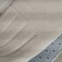 Beige Solid Area Rug 8x10, Washable Rugs for Living Room Bedroom