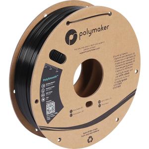 Polymaker PolySmooth PVB Filament 1.75mm 0.75kg Black - Print Like PLA Filament, Easy Smoothable Post Process with IPA Alcohol
