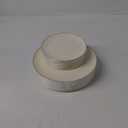 PULOTE 60 PCS Ivory Plastic Plates - Cream Plastic Disposable Include 30 Dinner and 30 Dessert Plates with Gold Rim - Ideal for Party & Wedding