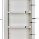 BLC 16x24 Recessed Wall Niche Medicine Cabinet, in the Wall Bathroom Cabinet 3 Shelf/Shelves, Made in North America, White (Beadboard)