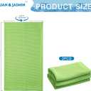 JUAN & JASMIN 2 Pack Cooling Towels (19.5"x15"), Soft Breathable Chilly Towels, Super Absorbent, Ice Wraps, Towels-Ideal for Hiking, Running, Workout, Gym, Dancing, Camping, Fitness (Green)