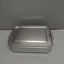Umigy 1 Pcs Stainless Steel Food Containers 1400ml Metal Bento Lunch Box Stainless Steel Food Storage Containers, Lockable Clips to Leak Proof, Reusable Dishwasher Snack Boxes for Work