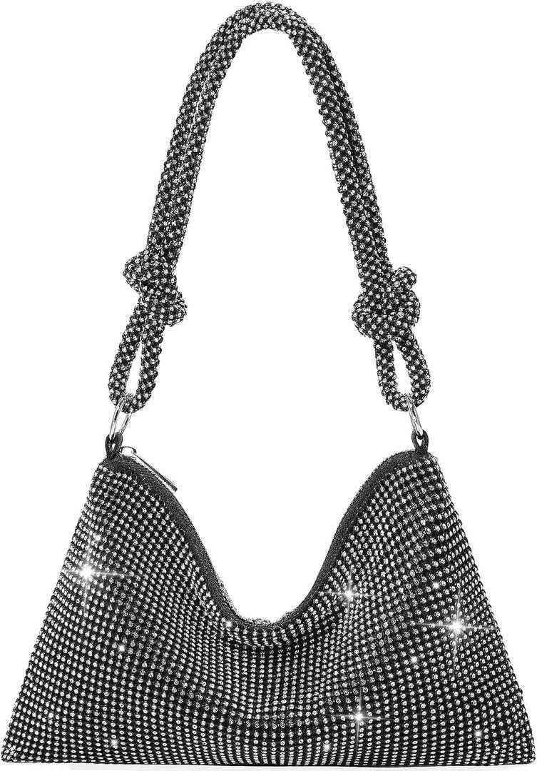 GEMIU Evening Bag Sparkle Purses for Women, Rhinestone Clutch Purse for Women Dressy Sequin Purse