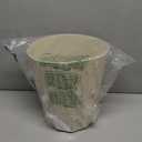 JiatuA Small Trash Can Plastic Wastebasket Round Garbage Container Bin for Bathroom, Kitchen, Bedroom, Home Office, College Dorm, Beige (1.8 Gallons)