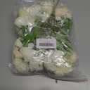 LAWOHO 6 Pack Artificial Flowers Fake Faux Peony Silk Carnations Hydrangea Daisy Realistic Flower Bouquets Arrangements for Wedding Decoration Plastic Floral Table Centerpieces Decor(White)