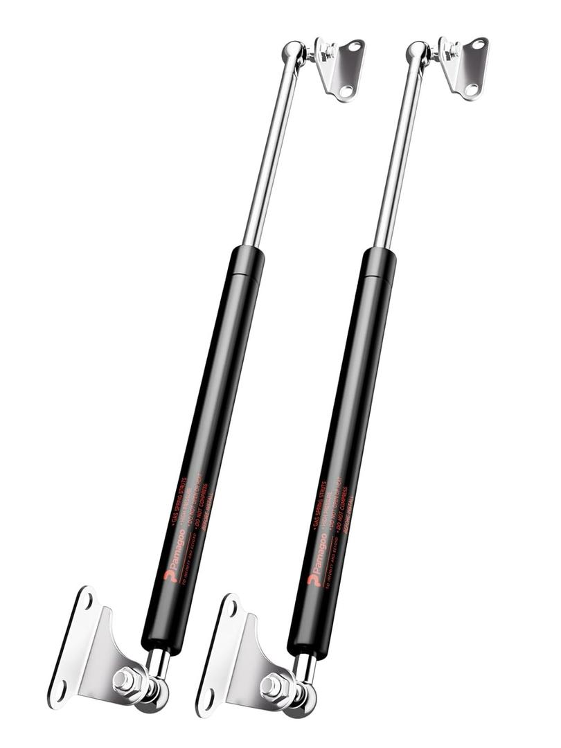20 inch 100 lbs Gas Struts for Heavy lid RV Bed Lift Kit, 20'' 445N Gas Prop Spring Shocks with Mounting Brackets for DIY Window Cabinet Door Tool Box, 2 Pack (fit 80-110 lbs)