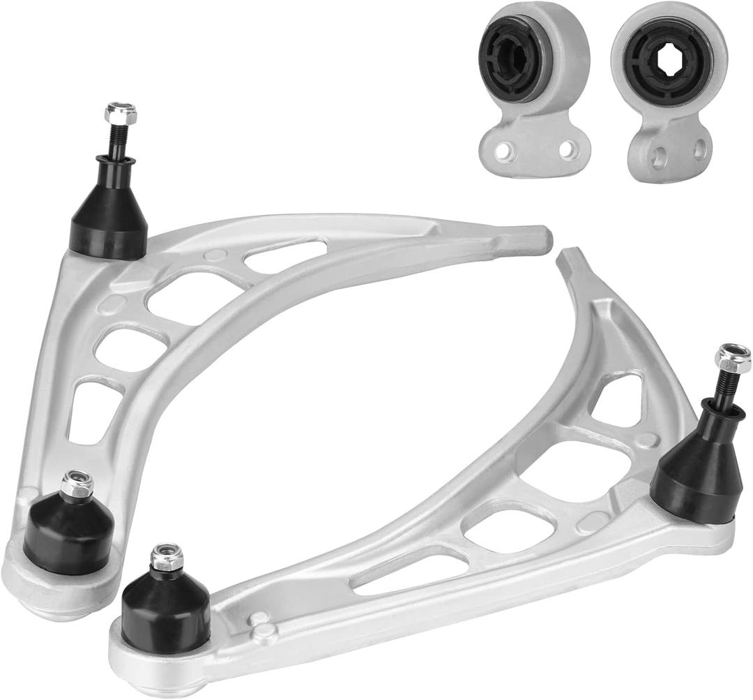 2WD Front Lower Control Arm with Ball Joint & Bushing Suspension Kits Compatible with BMW E46 323Ci/323i/323iC/323is/325Ci/325i/328Ci/328i/328iC/328is/330Ci/330i/Z4 (4pc)