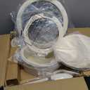 Astercook Ceramic Non-stick Cookware 21 Pcs Pots and Pans Set, Detachable Handle, RV Kitchen Non Stick Cooking Set Removable Handles, Oven Safe, Induction Ready, Stackable, Cream White