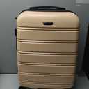 Rockland Melbourne Hardside 2 Piece Expandable Spinner Wheel Luggage Set, (20"/28"), Champagne
