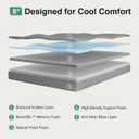 Novilla 8 Inch Twin Mattress, Cooling Memory Foam Mattress Twin Size for Quick Asleep & Pressure Relief, Twin Bed Mattresses with Thermally Balanced Foam Core for Enhanced Support & Breathability,grey