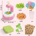 HAYXUN Flower Crafts for Kids Ages 4+, DIY Arts and Crafts for Kid Girl Toys, Hands-On Educational Toy, Reusable Art Toy for Creativity, Learning & Gifting, Birthday Gifts for Toddler Girls (Red)