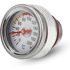 M20x1.5 Oil Temp Temperature Gauge Filler Caps for Motorcycle 0-200 Gauge Engine Valves Caps