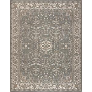 Gertmenian Indoor Traditional Area Rug - 8x10 Large, Thick Pile, Durable, & Non-Shedding, Ideal for Living Room, Dining Room, Bedroom, Entryway, Hall, Office - Vernon, Gray, 15313