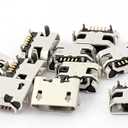 uxcell 10 Pcs 5 Pin PCB Mount Micro B USB Female SMT Connector Data Port