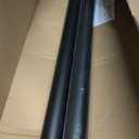 1 Inch Heavy Duty Blackout Curtain Rods for Windows, Industrial Pipe Wrap Around Room Divider Decorative Curtain Rods Wall Mount & Ceiling Mount, Black, 168-240 Inch