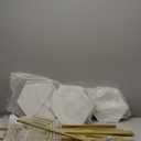 Urban Deco Cylinder Stands for Party, Set of 3 Gold Metal Hexagon Cake Pedestal Stand with Marbled Countertop, Flower Plant Pedestal Stands for Display Parties Wedding Birthday Decor, 3 Pack, Gold