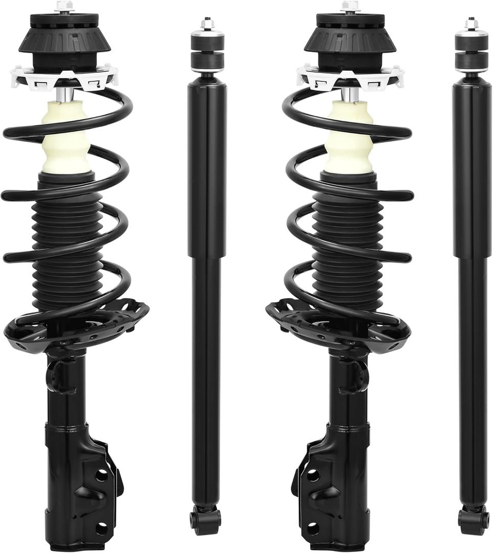 AUTOSAVER88 Front Complete Struts Rear Shocks Assembly Compatible with 2009-2014 Fit