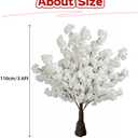 3.6FT-2 Pack White Artificial Cherry Blossom Tree Faux Tree for Office Home Wedding Office Living Room House Indoor Outdoor Romantic Spring Decor