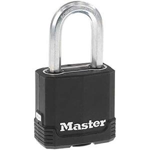 Master Lock Magnum Heavy Duty Outdoor Padlock with Key, Weather Resistant Body and Cut Resistant Shackle make Lock Perfect for Fences, Gates, Sheds, M115XDLF