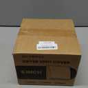 6 Inch Exhaust Vent Cover, HG Power Metal Dryer Vent Cover Outside with Removable Screen & Cushioned Non Return Flap, Air Wall Vent for House, AC, Opening Diameter: 5.7" Black