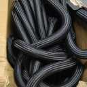 Garden Hose 100FT Non-Expanding, Lightweight Hose With 10-Function Nozzle, Leak-Proof No-Knot, Easy to Carry, Wear-Resistant, Sturdy 3/4GHT Flexible Water Hose for Outdoor (Black with Nozzle)