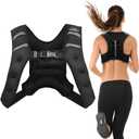 Aduro Sport Weighted Vest Workout Equipment, 4lbs/6lbs/12lbs/20lbs/25lbs/30lbs Body Weight Vest for Men, Women, Kids (4 Pounds (1.81 KG))